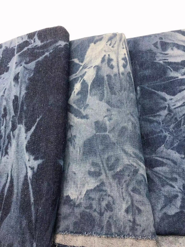 Sewing Tie Dye - Tie-dye Denim Fabric By The Meter