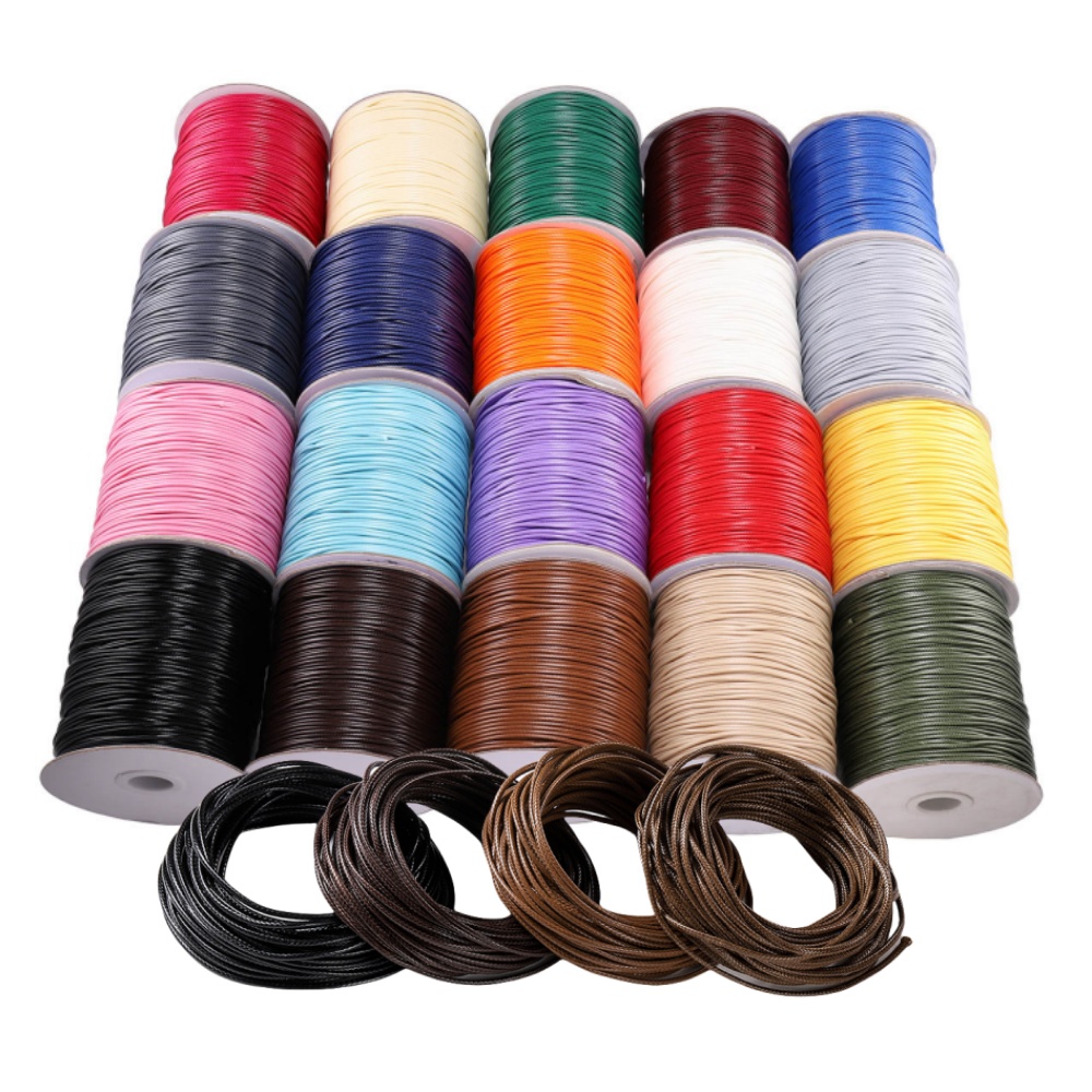 Elastic Waistband Roll - 10M/Lot 0.5-2.5mm Leather Line Waxed Cord
