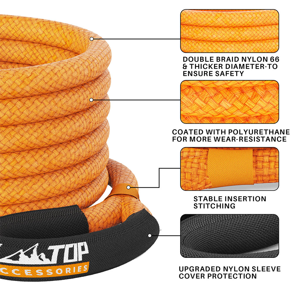 Elastic Waistband Roll - ALL-TOP Kinetic Recovery Rope, 48000 Lbs