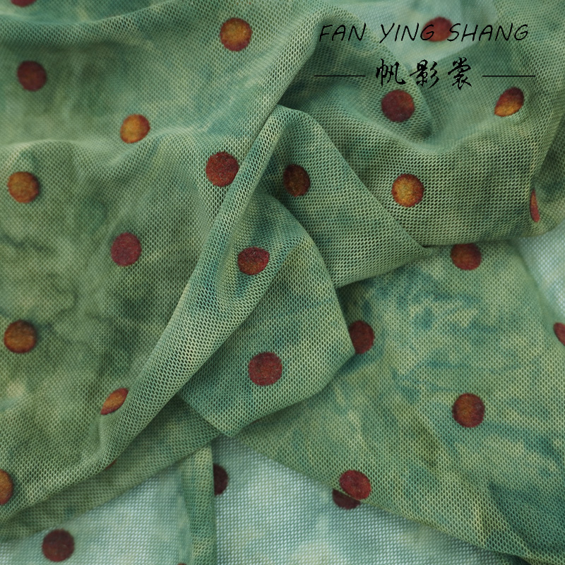 The Green Polka Dot Mesh Tie-D - Sewing Tie Dye review and price