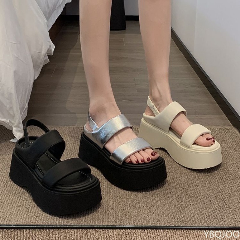 Sponge Cake Soled Sandals for  - Elastic Waistband Roll review and price
