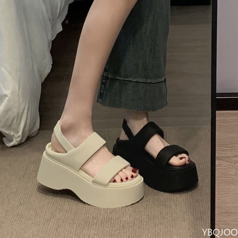 Sponge Cake Soled Sandals for  - Elastic Waistband Roll review and price