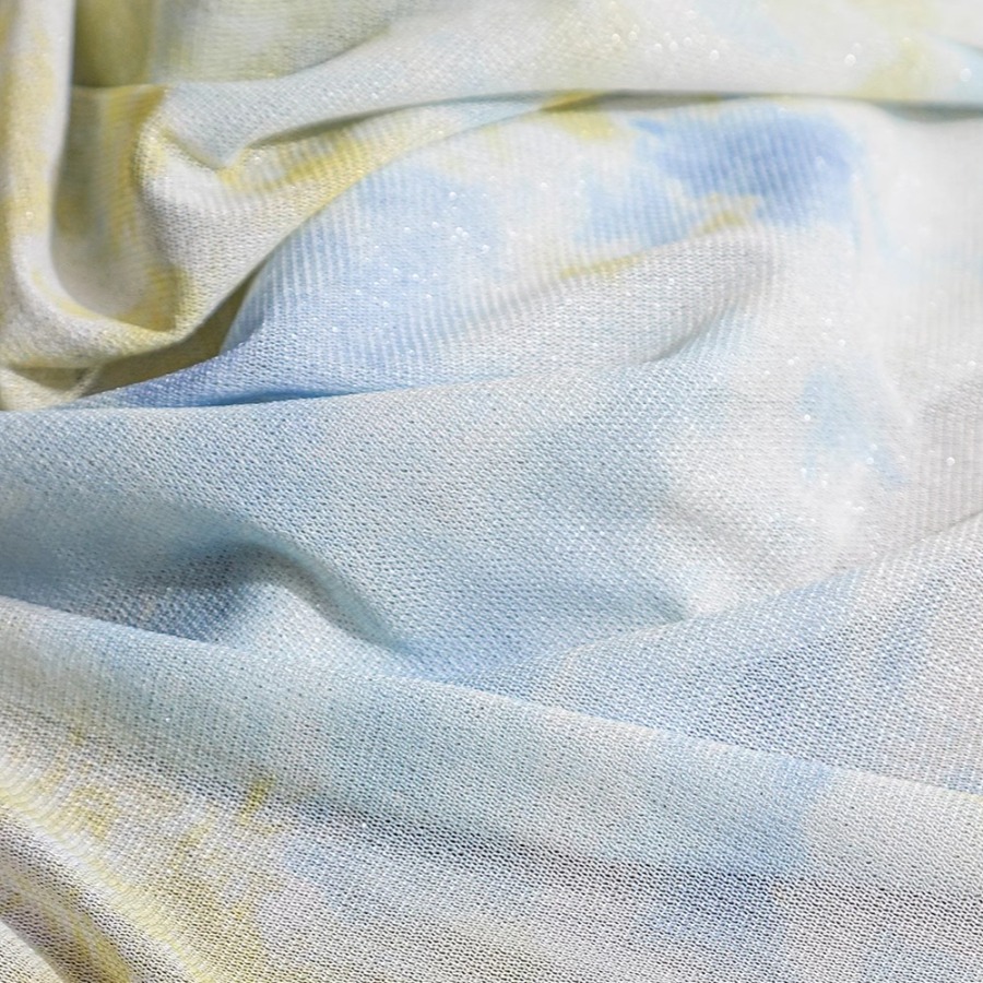 Tie Dye Knit Fabric Yellow Whi - Sewing Tie Dye review and price