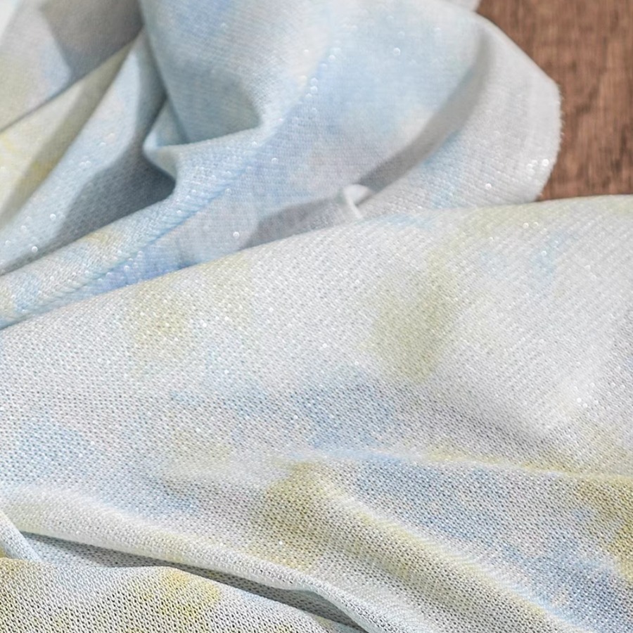 Tie Dye Knit Fabric Yellow Whi - Sewing Tie Dye review and price