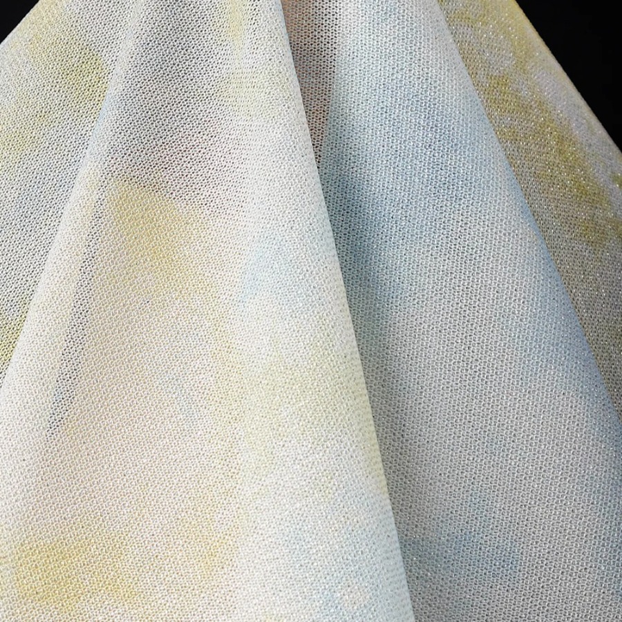 Tie Dye Knit Fabric Yellow Whi - Sewing Tie Dye review and price