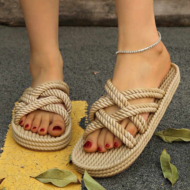 2025 New Summer Women's Hemp R - Elastic Waistband Roll review and price
