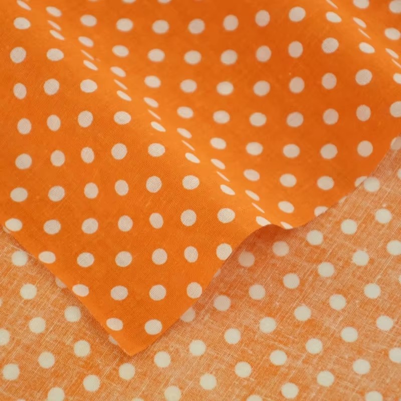 50X150CM White Orange Polka Do - Sewing And Textile review and price