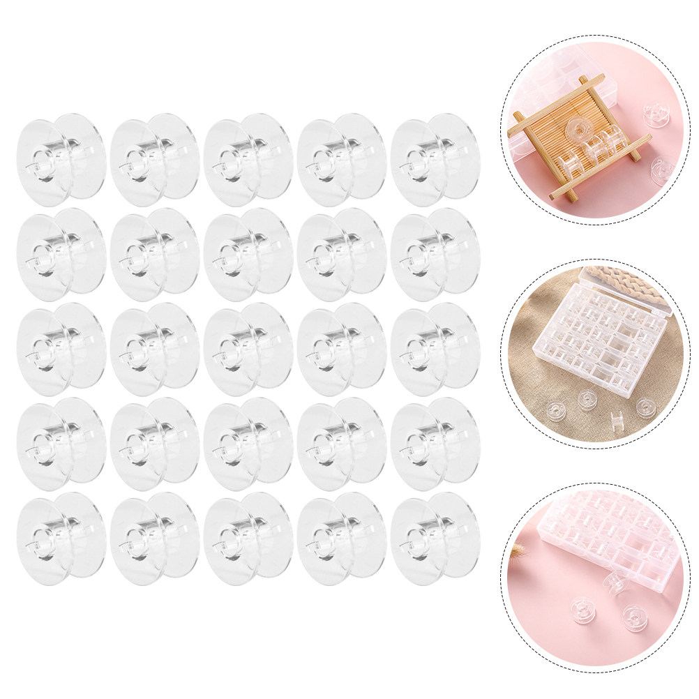 1Set Wear-Resistant Transparen - Thread Bobbins Empty review and price
