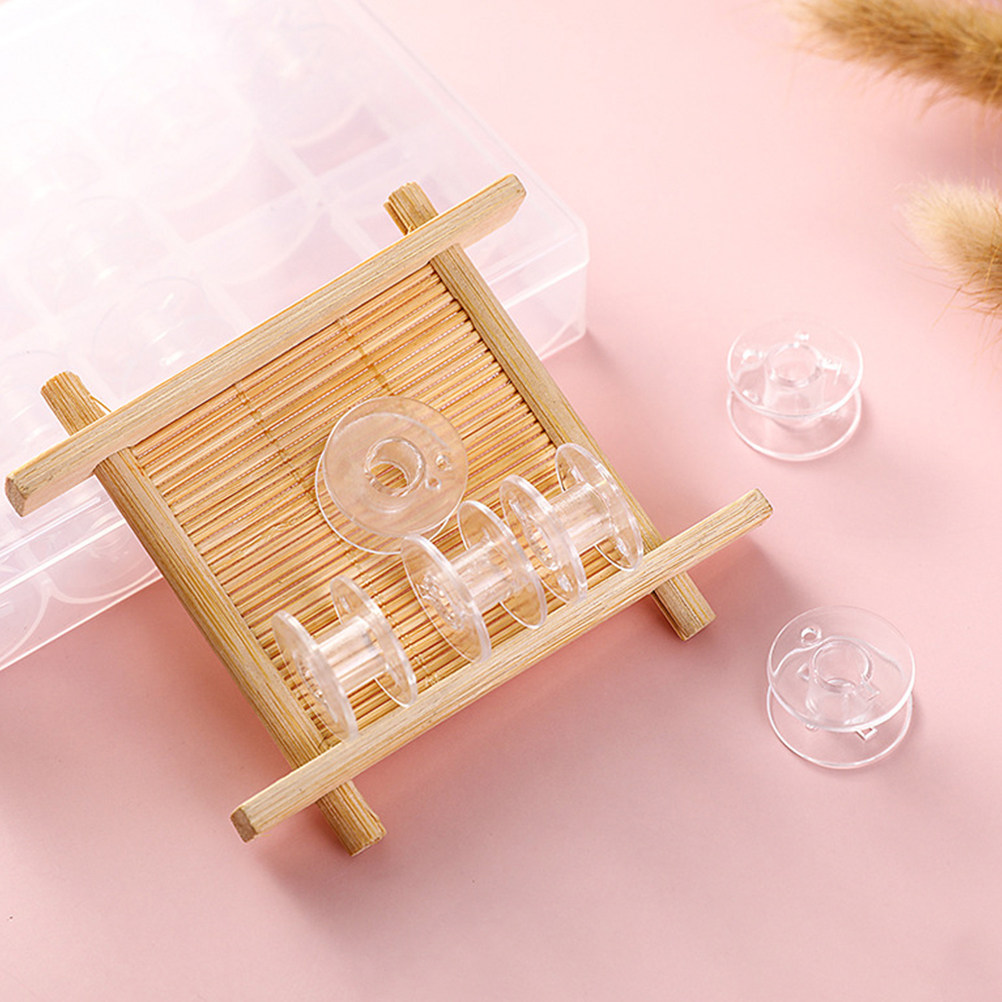 1Set Wear-Resistant Transparen - Thread Bobbins Empty review and price