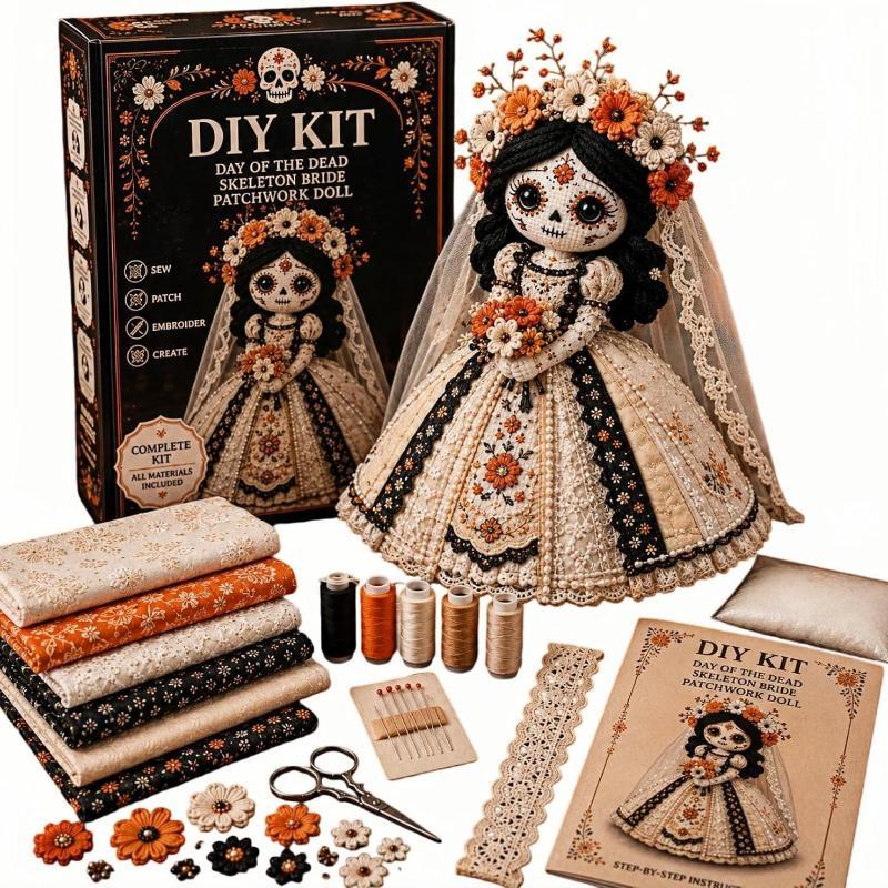 New Day Of The Dead Patchwork  - Textile Sewing Kit review and price