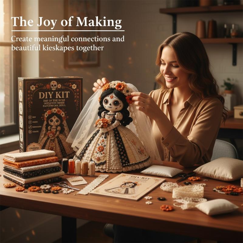 New Day Of The Dead Patchwork  - Textile Sewing Kit review and price
