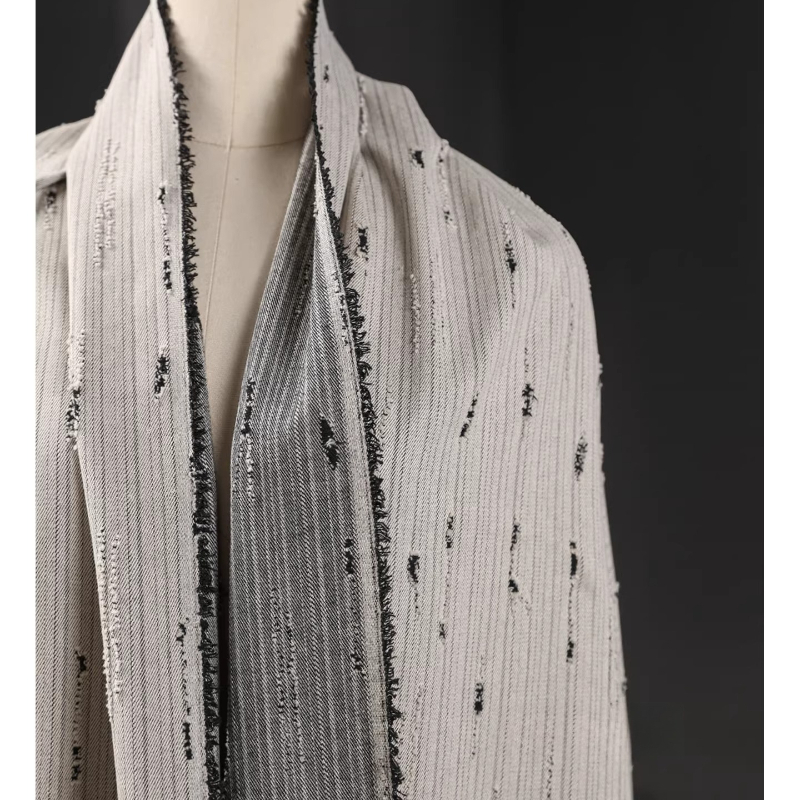 Striped Denim Cotton Jacquard  - Sewing Recycling review and price
