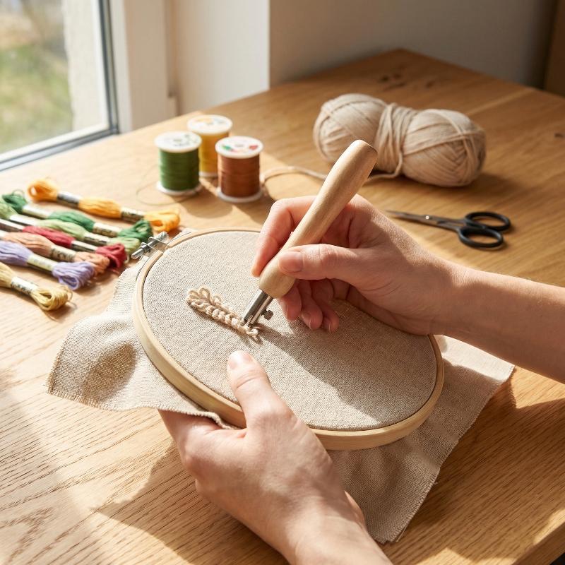Simple Embroidery DIY Adjustab - Is Sewing Textile Art review and price