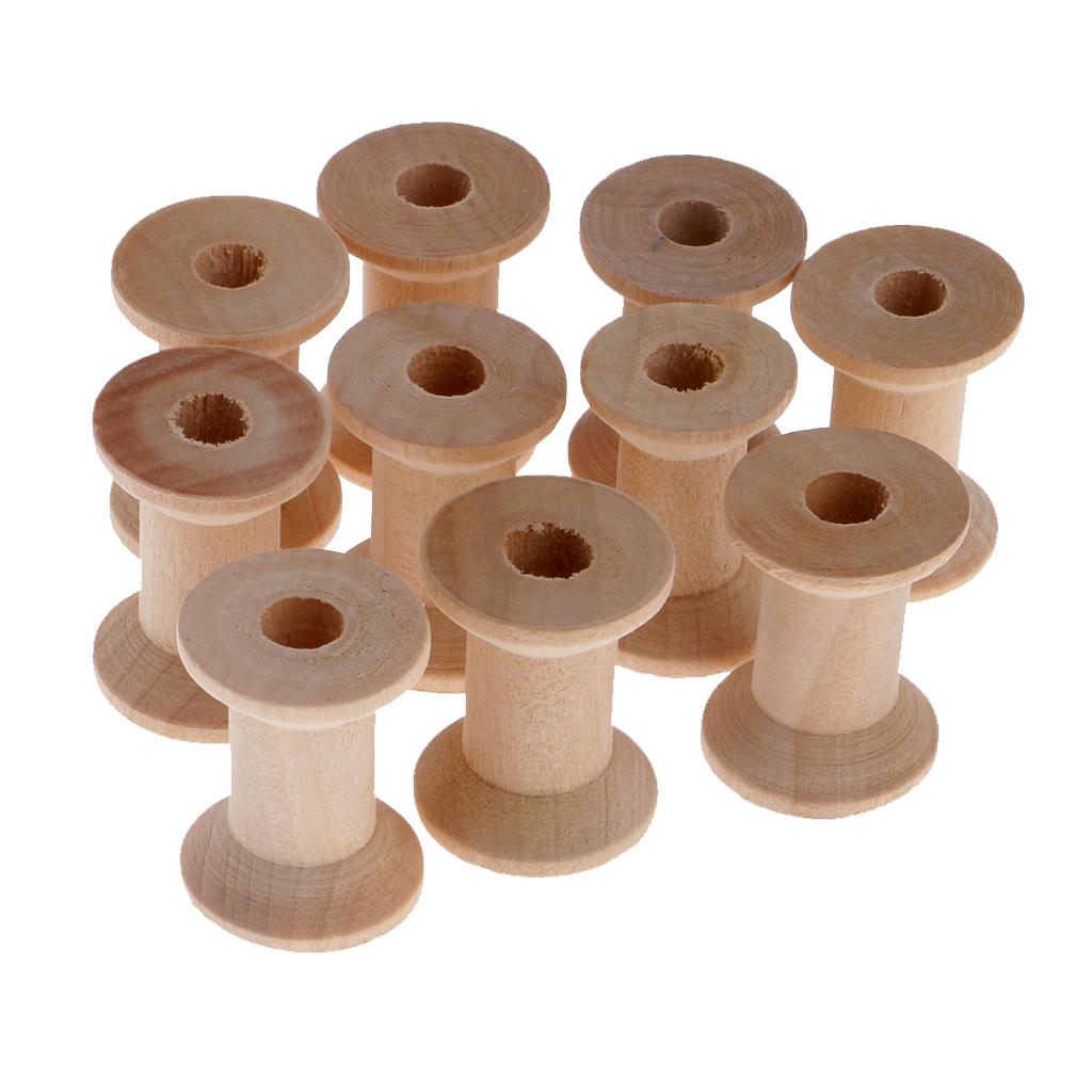 Wooden Empty Spool Thread Bobb - Thread Bobbins Empty review and price