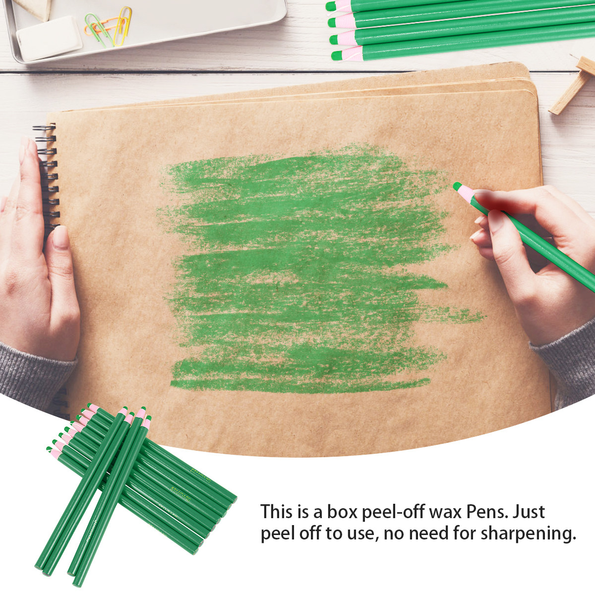 1 Box Peel-Off Grease Pencil S - Sewing Embroidery Fabric review and price