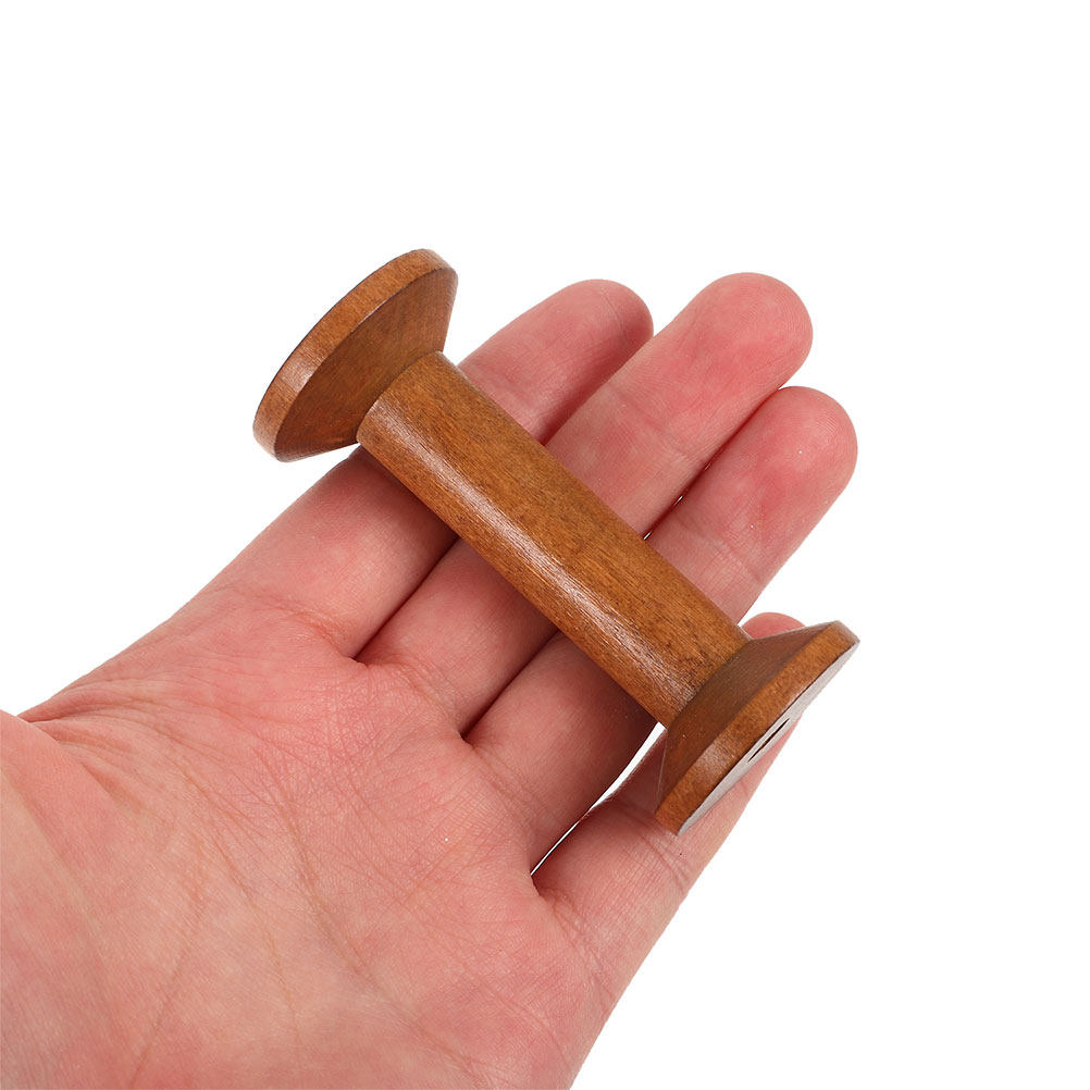 7Pcs Wooden Thread Spools Vint - Thread Bobbins Empty review and price