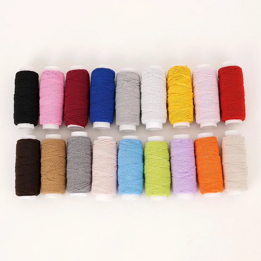18-Color 0.6mm Ultra-Fine Elas - Sewing Machine Yarn review and price