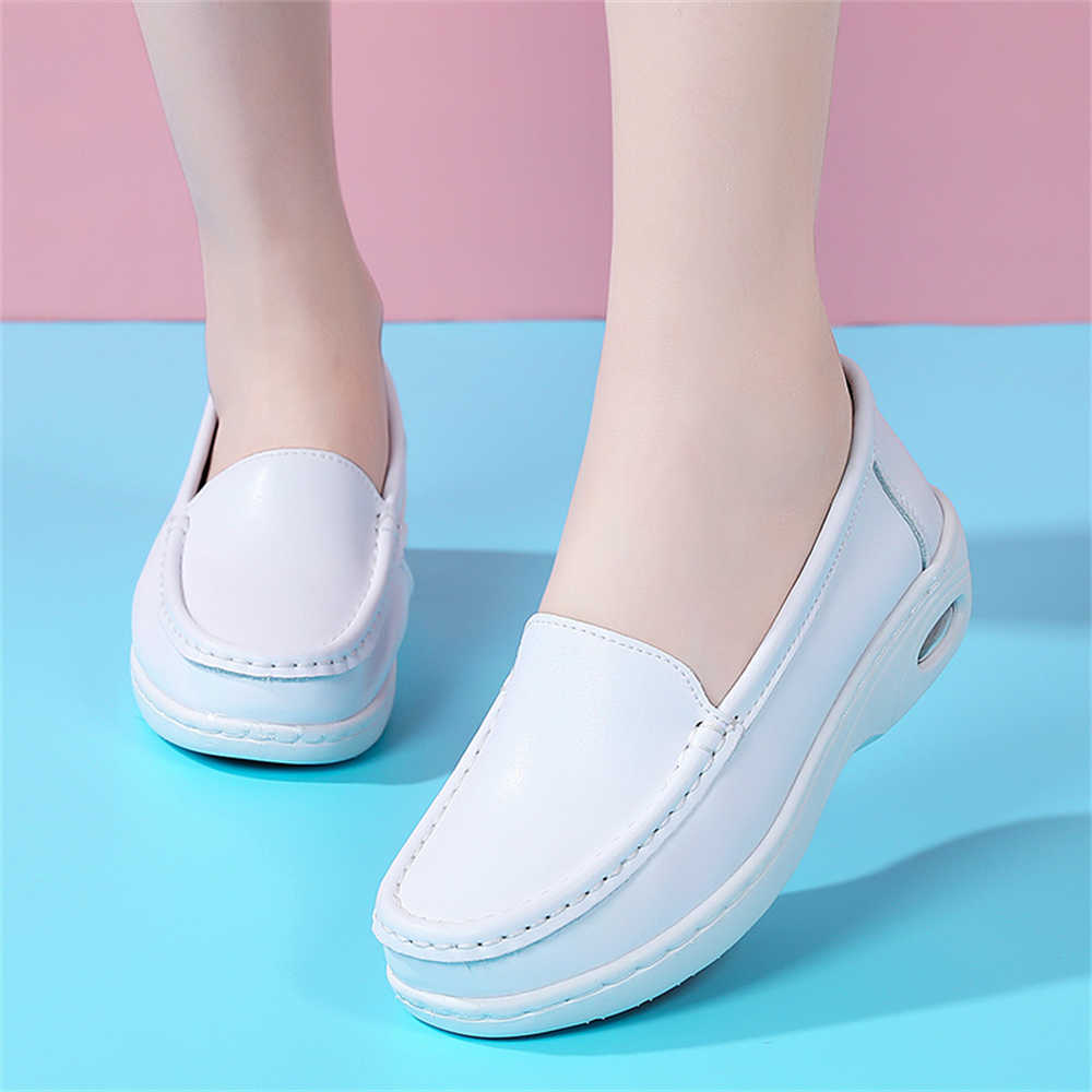 Chunky White Sole Heel Shoes O - Sewing Industry review and price
