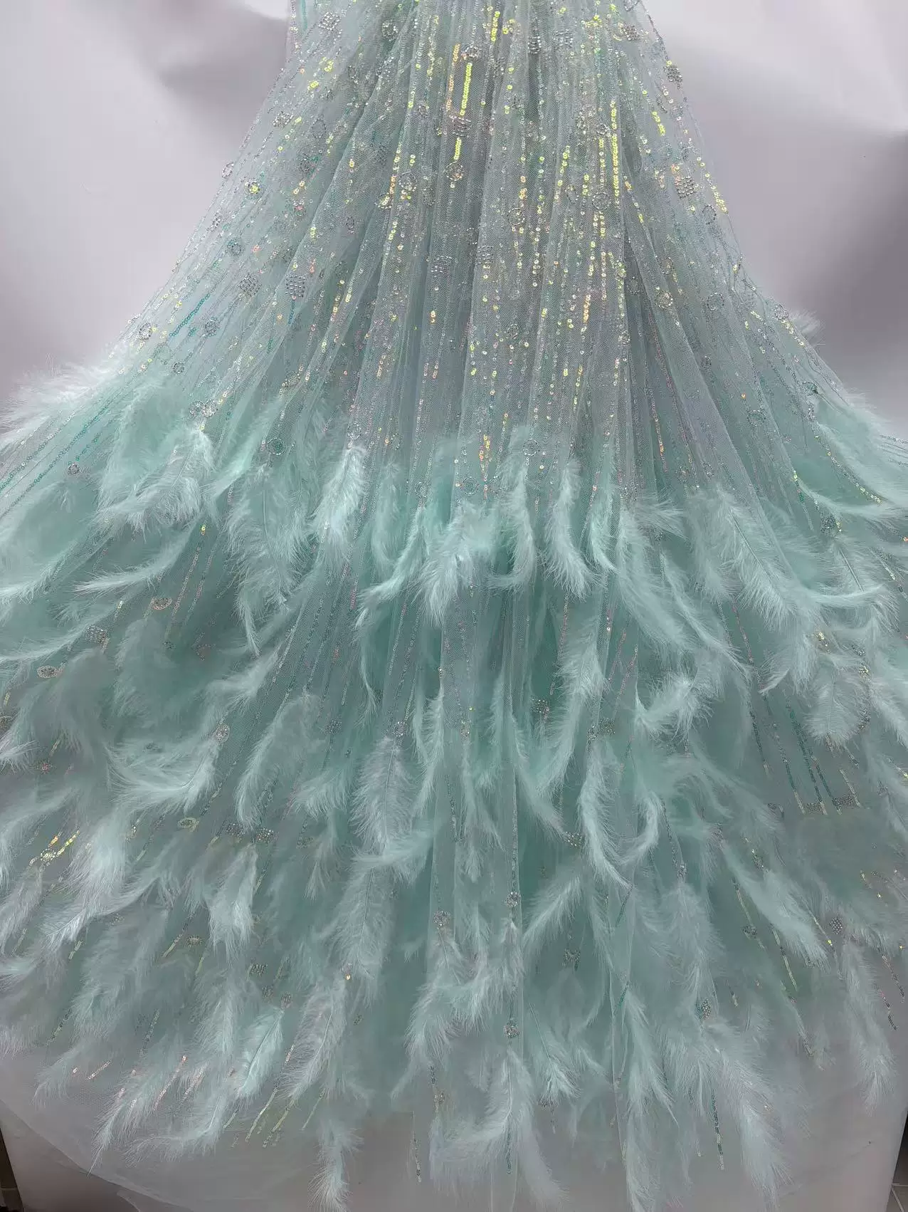 5yard Feather bead tube sequin - Sewing Embroidery Fabric review and price
