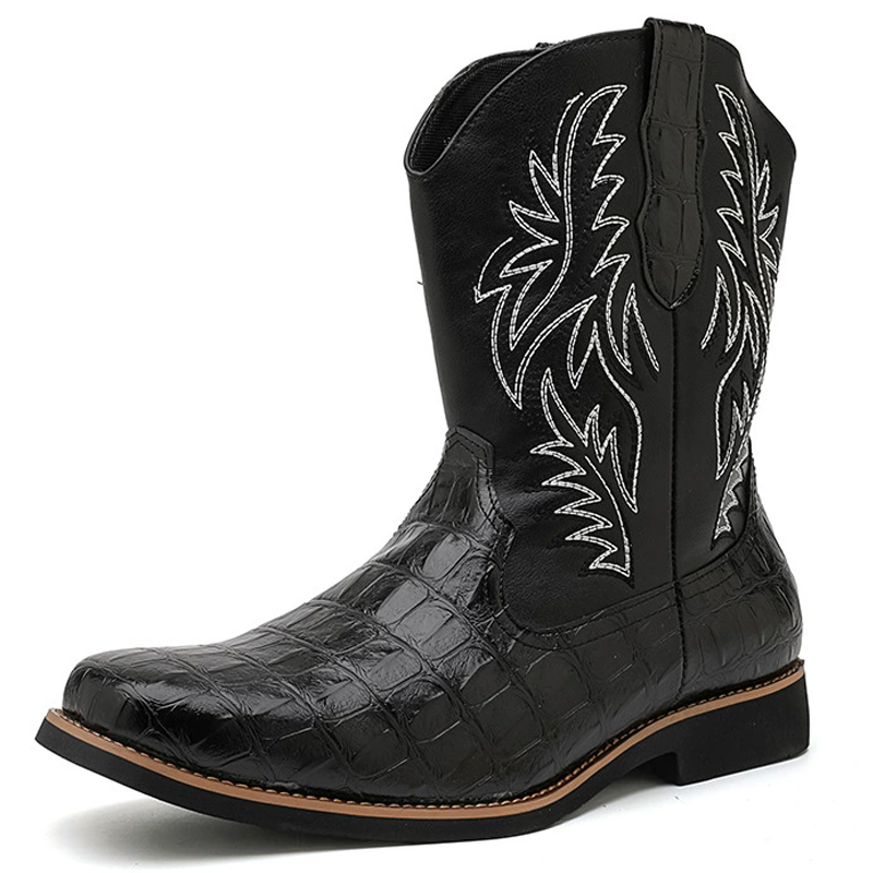 Retro Wide Toe Western Cowboy  - Sewing Embroidery Fabric review and price