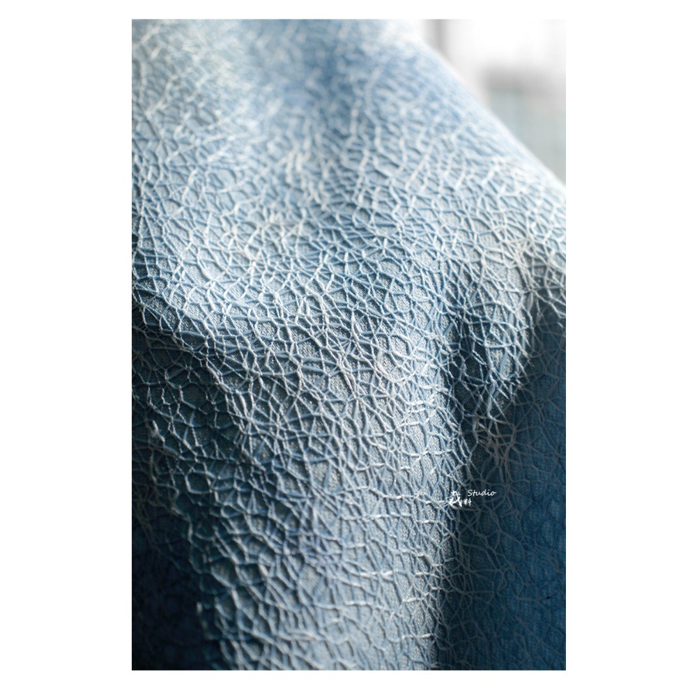 3D Pulse Pattern Tie-dye Blue  - Sewing Tie Dye review and price