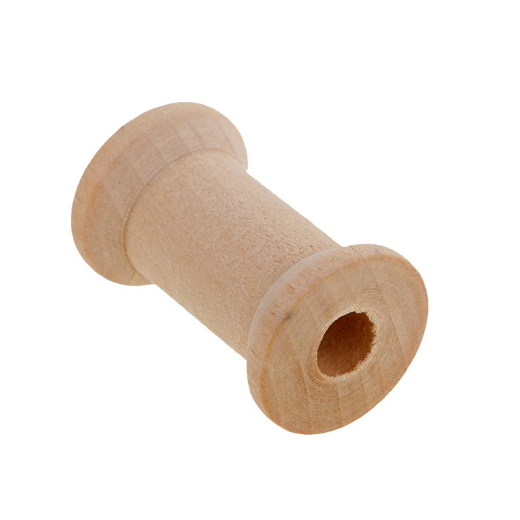 Wooden Empty Bobbin Set 20 Pie - Thread Bobbins Empty review and price