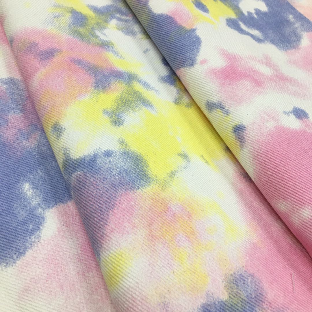 Color Tie Dye Washed Denim Fab - Sewing Tie Dye review and price