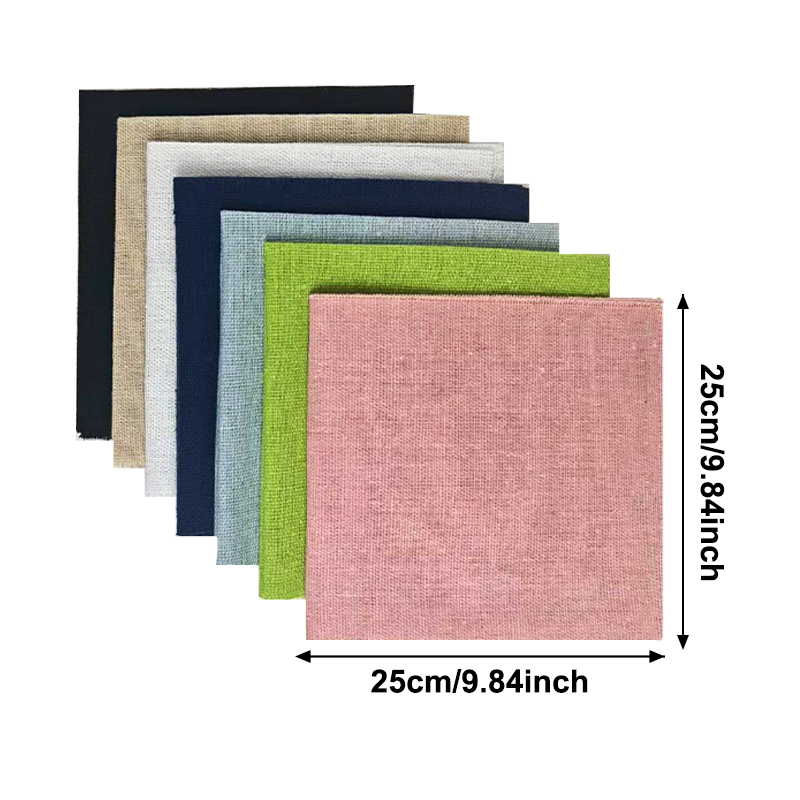 7-Piece Set of 25* 25cm Linen  - Is Sewing Textile Art review and price