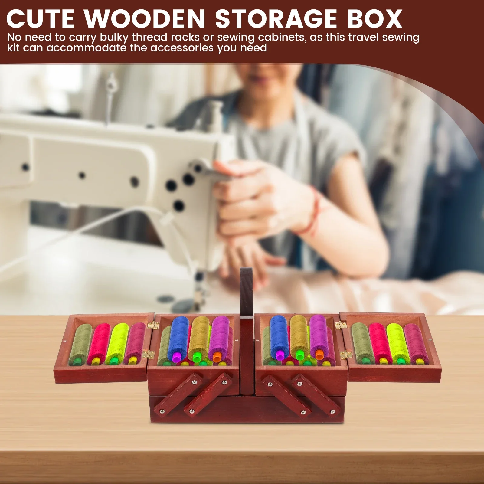 Expandable Sewing Thread Box W - Thread Bobbins Empty review and price