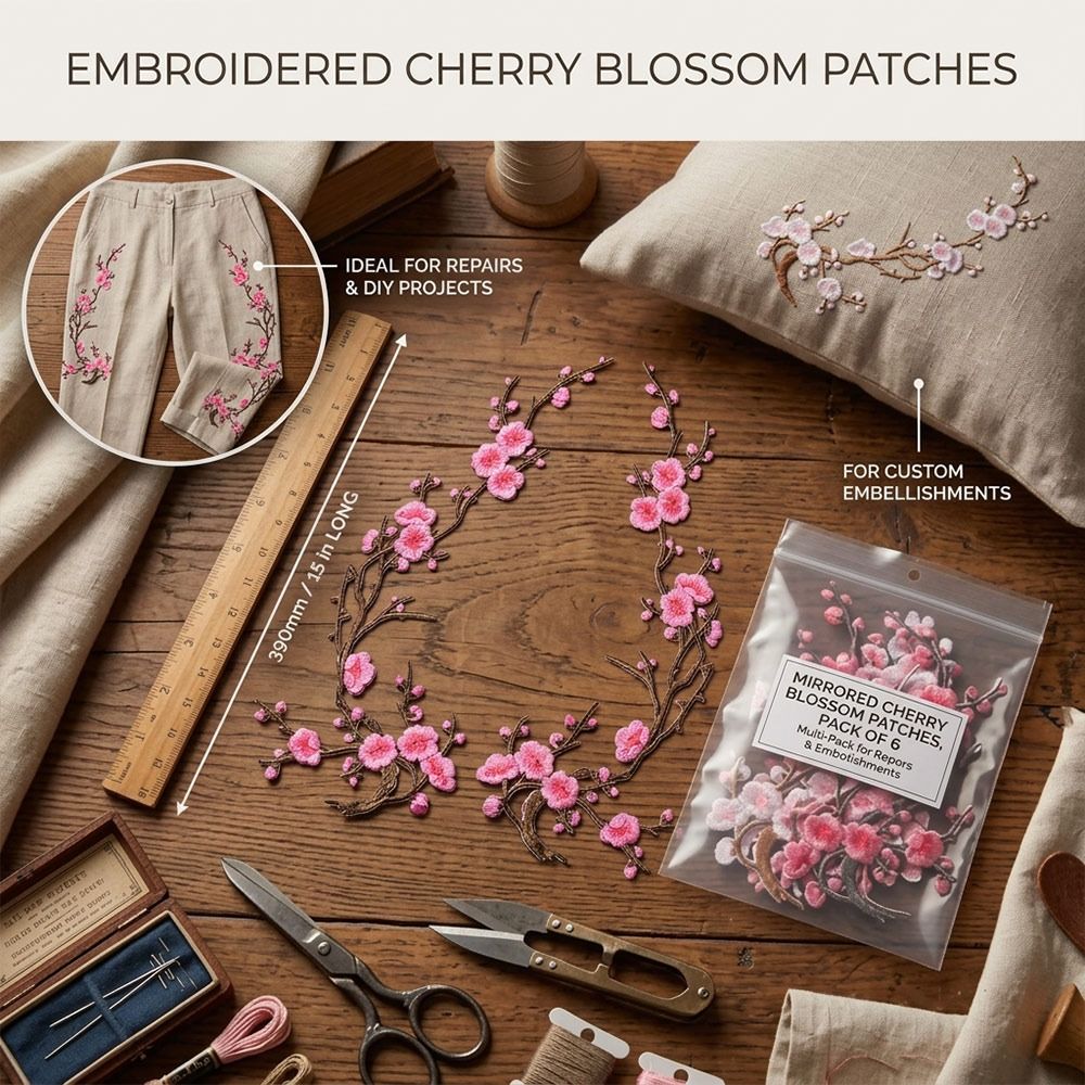 DIY Cherry Blossom Iron On Pat - Sewing And Textile review and price
