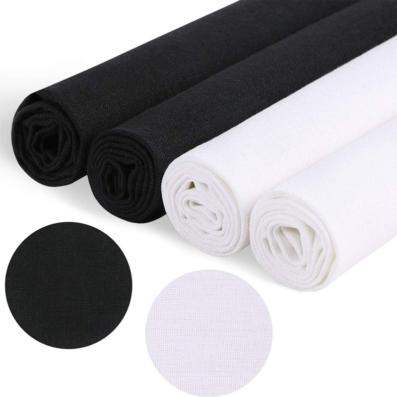 4 Pieces of Linen Fabric, Soli - Sewing Embroidery Fabric review and price