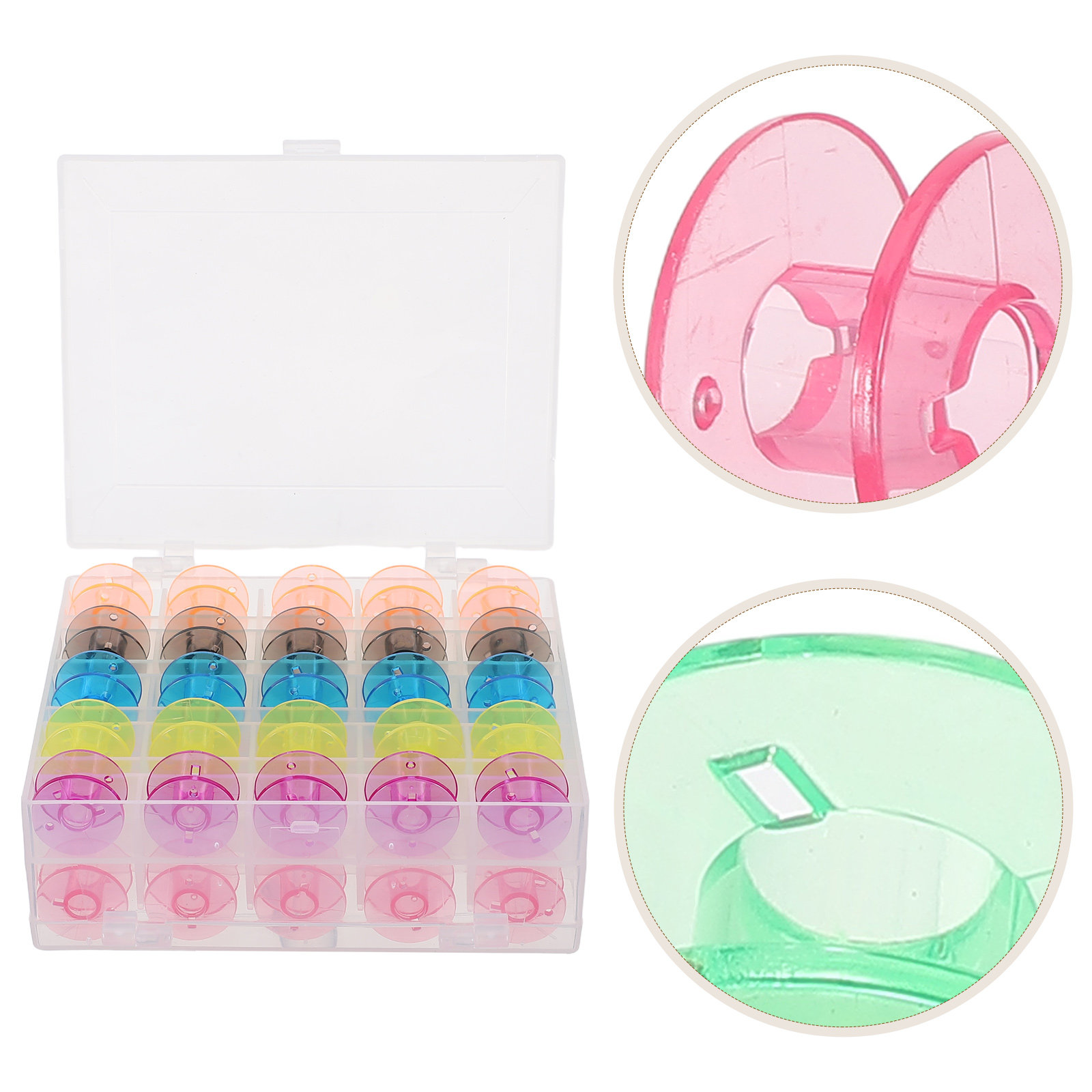 50Pcs Sewing Machine Bobbins P - Thread Bobbins Empty review and price