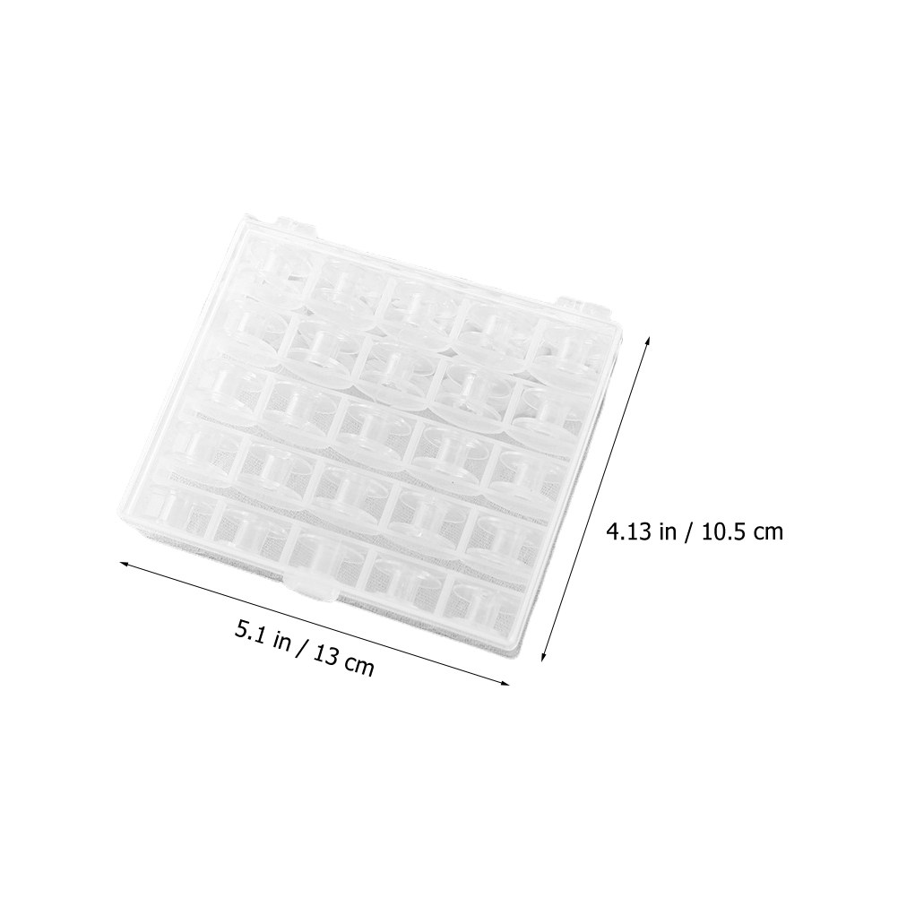 1Set Transparent Plastic Bobbi - Thread Bobbins Empty review and price